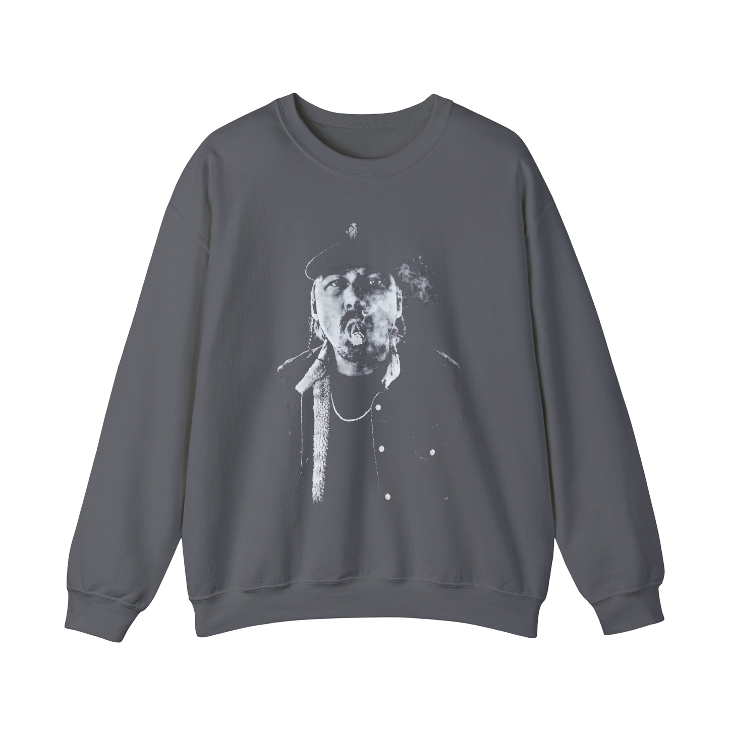 Morgan Wallen Merch - Charcoal Portrait Crewneck
