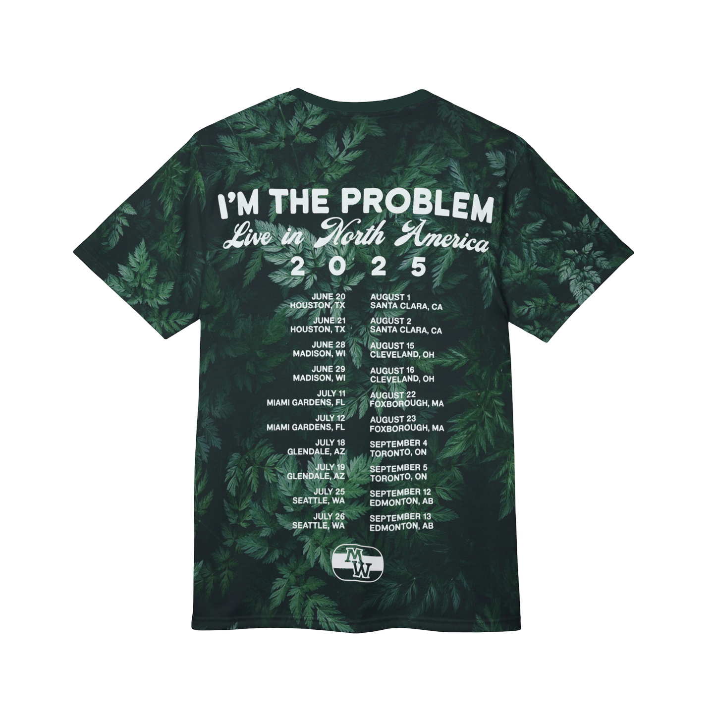Morgan Wallen Merch - Signature Green Forest Tour Tee